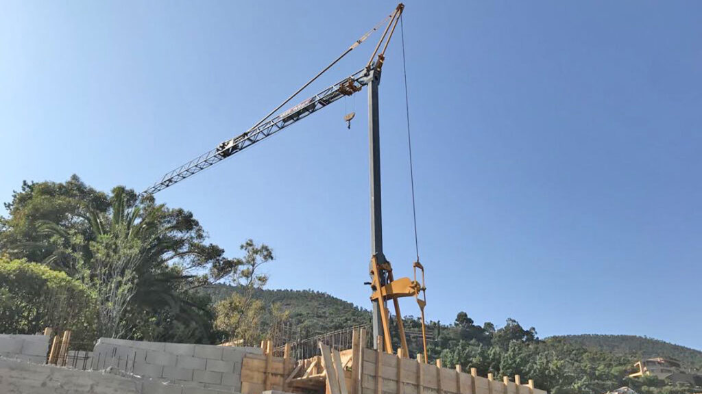 Luxury villa foundations and structural engineering in Cannes, French Riviera. High-profile coastal construction.